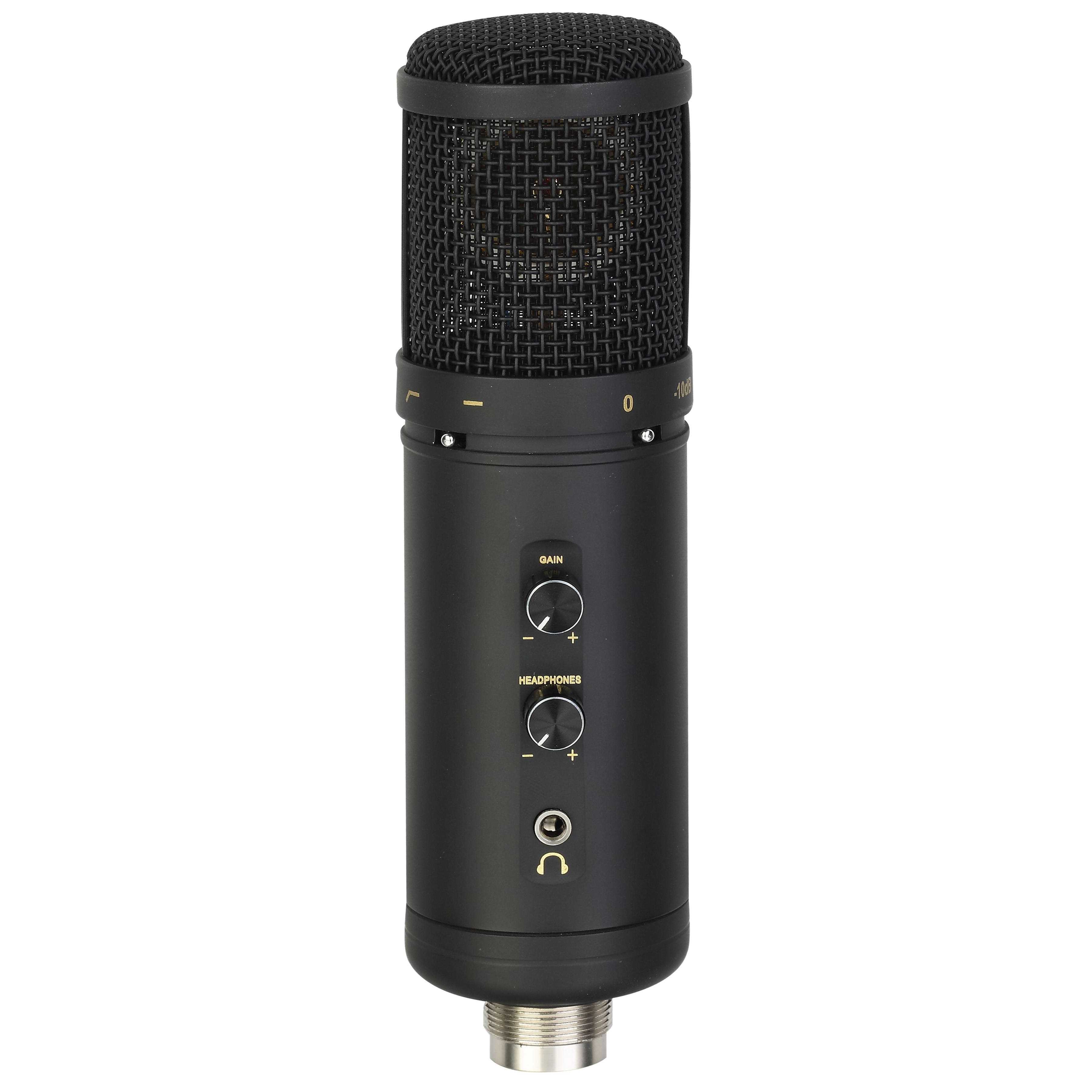 USM006 φ34mm Pressure Gradient Transducer Uni/Bi/Omni-directional AD/DA Conversion Professional USB Studio Microphones