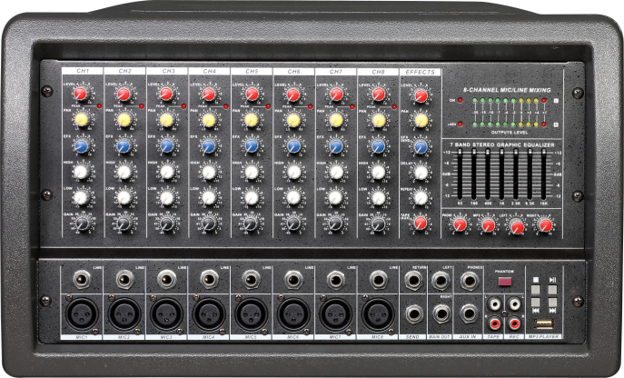 CPM-M8 CPM-M8DSP Powered Mixers