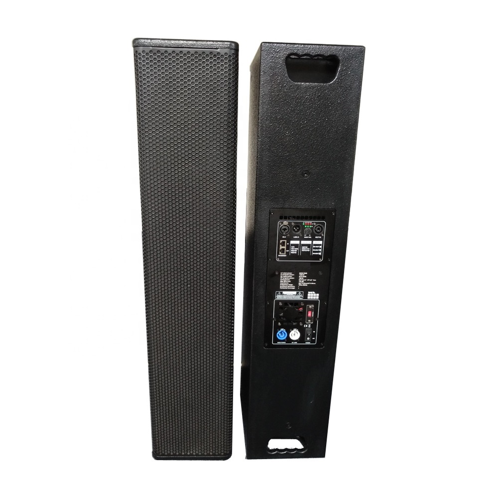 H406 H406A 4x6.5 inch pa column speaker box line array system column passive active speaker